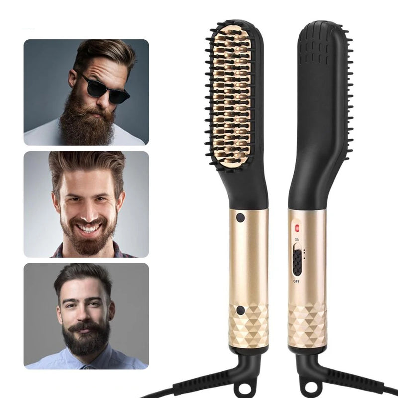 Professional Hair Straightener Comb Brush Beard Hair Straightening Comb Multifunctional Hair Curler Fast Heating Styling Tools